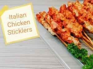 Italian Style Chicken Skewers